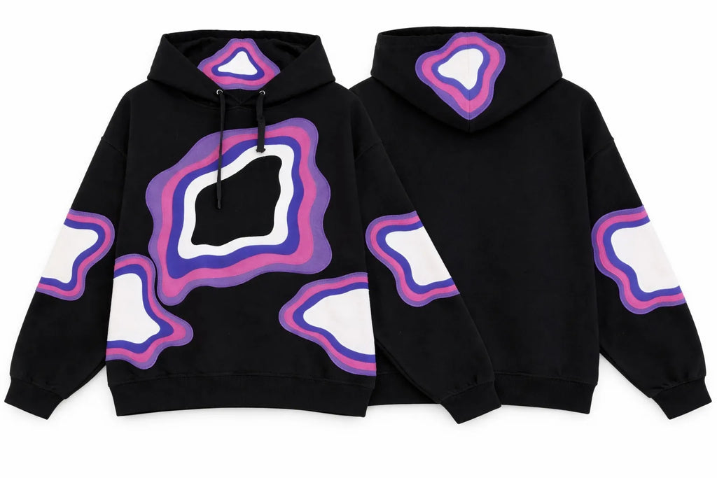 CR1461 Upcycled Graphic Hoodie