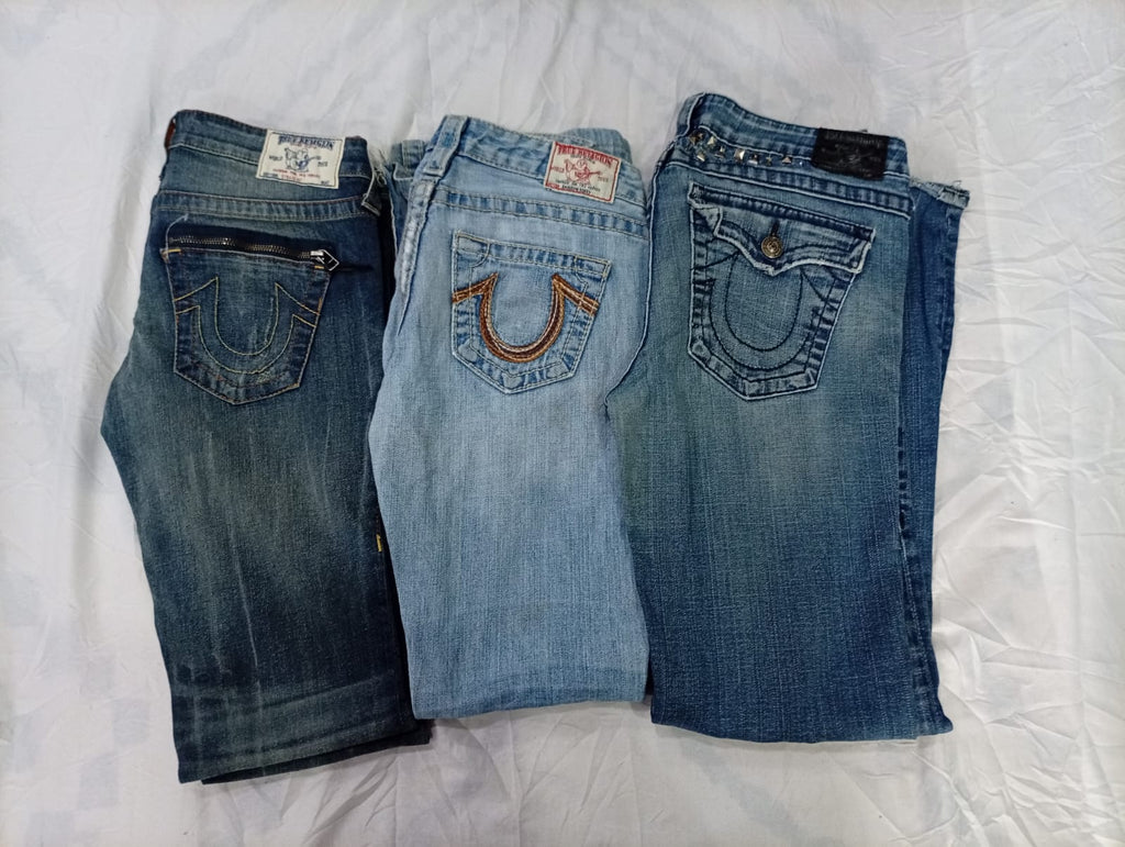 CR9805 Vintage True Religion Flare & Straight Jeans