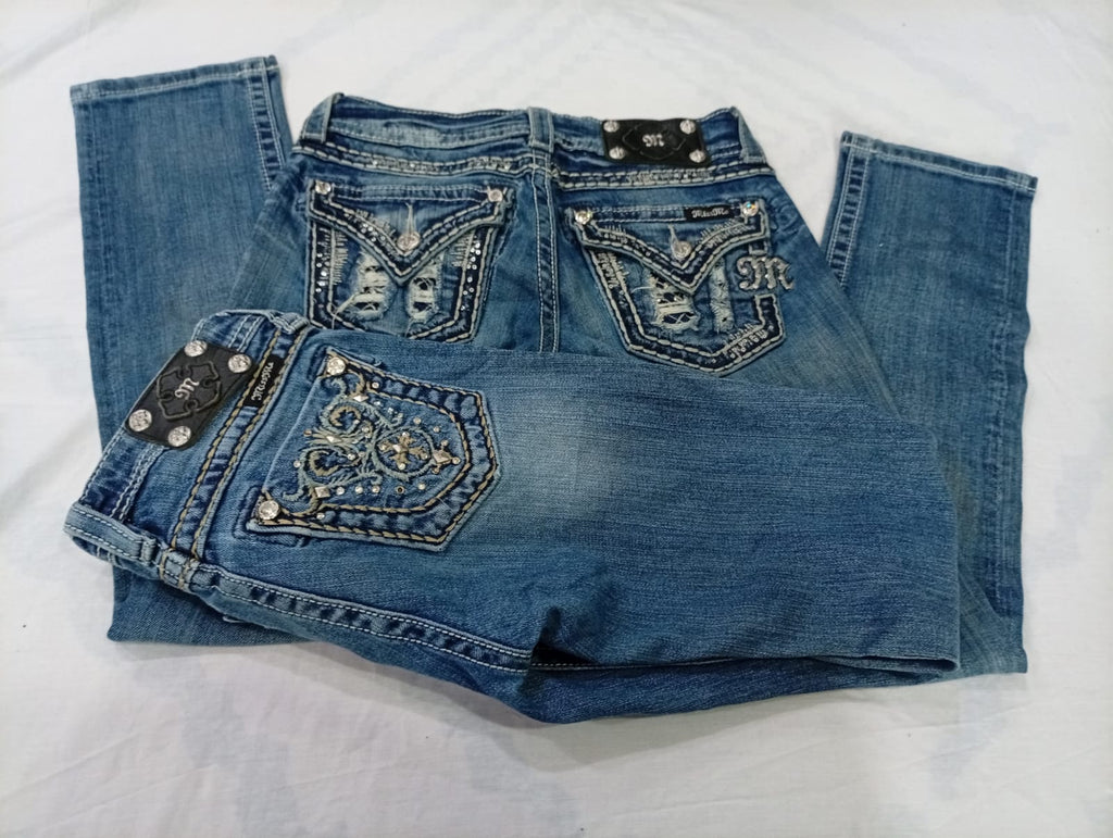 CR10216 Vintage Miss Me Flare and Straight Jeans