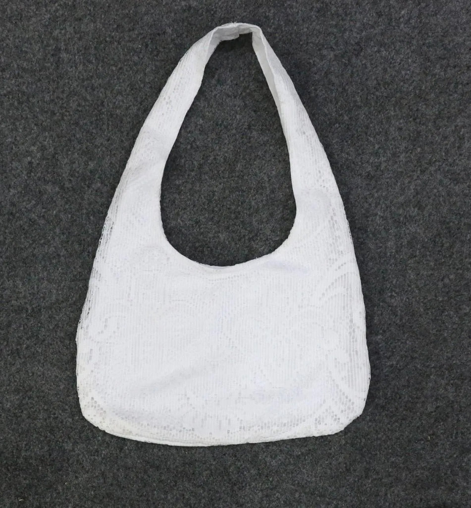 CR1535 Upcycled Lace Shoulder Bag