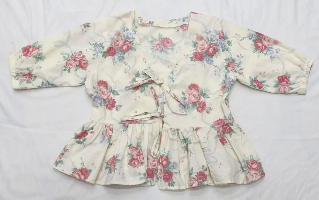 CR1465 Upcycled Peplum Top