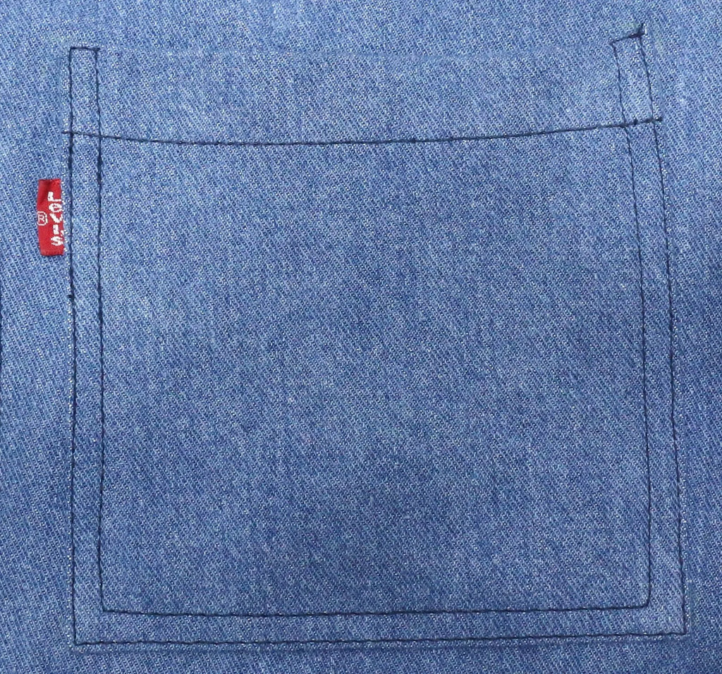 CR1439 Rework Denim Button Vest Top – Sleeveless Panel Fit