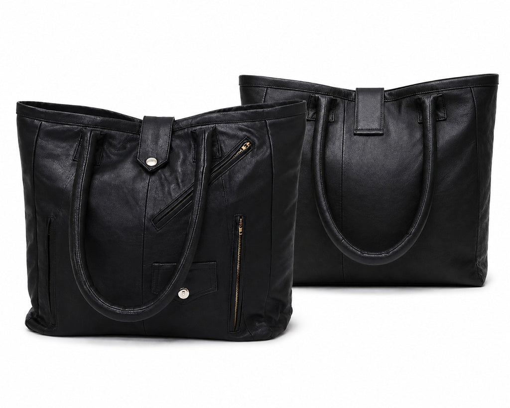 CR1919 UPCYCLED LEATHER TOTE BAG