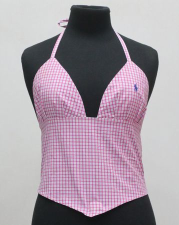 CR2129 upcycled halter top