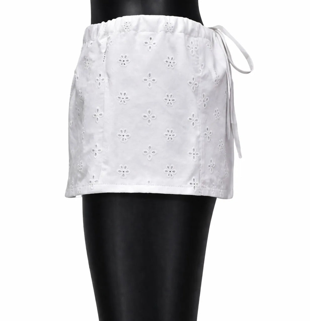 CR1520 Upcycled Wrap Mini Skirt