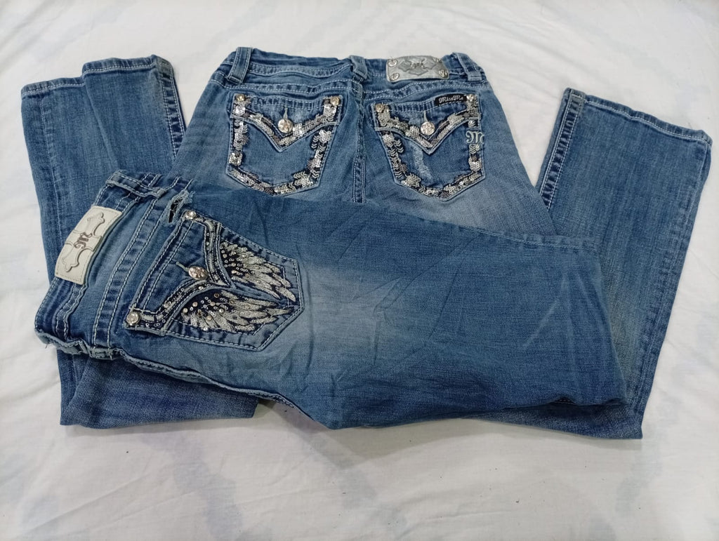 CR10219 Vintage Miss Me Flare and Straight Jeans