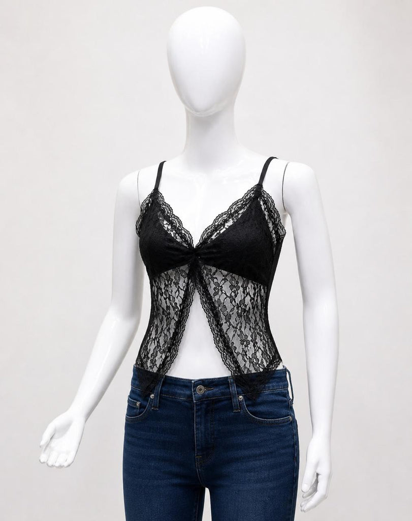 CR1851 Upcycled Lace Corset Cami