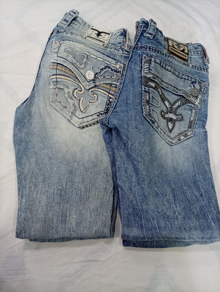 CR10184 Vintage Rock Revival Men’s Jeans