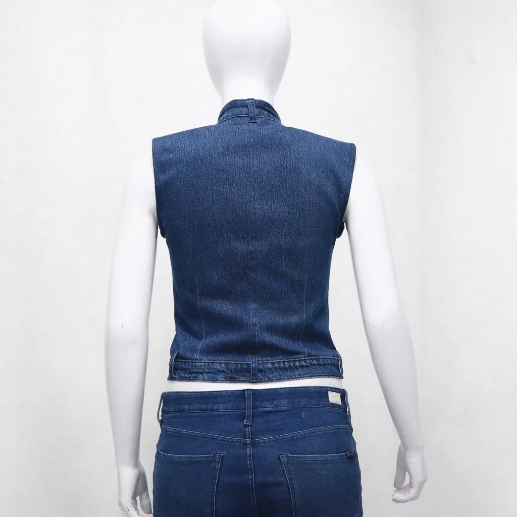 CR1289 Creed Vintage – Reworked Denim Moto Vest