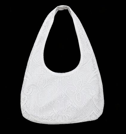 CR2093 Upcycled Lace Shoulder Bag