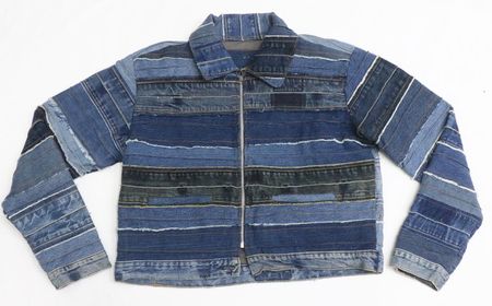 CR2092 Upcycled Denim Panel Jacket