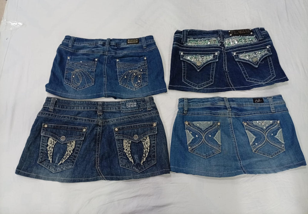 CR9892 Y2K Mini Denim Skirts