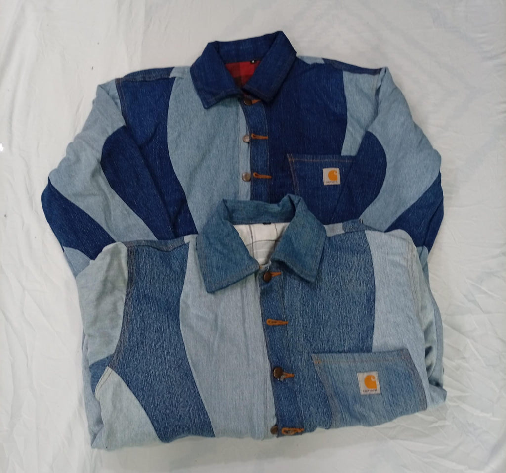 CR9372 Upcycled Carhartt Denim Jackets