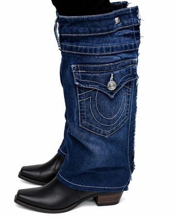 CR2078 Upcycled Denim Boot Covers