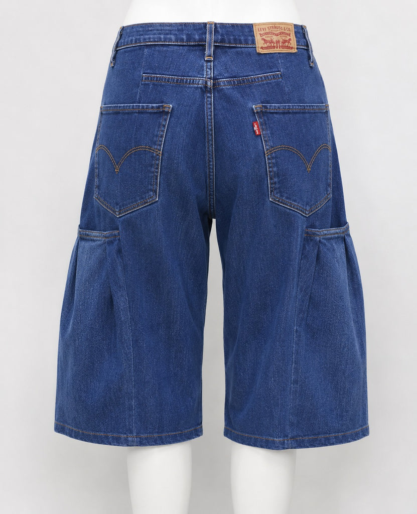 CR1877 UPCYCLED DENIM JORTS
