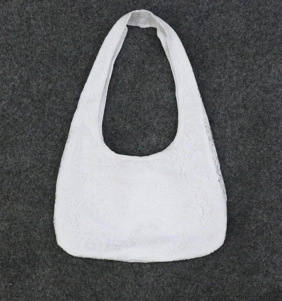 CR1535 Upcycled Lace Shoulder Bag