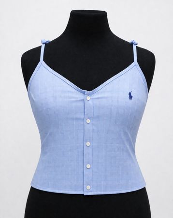 CR2113 Upcycled Button Cami Top