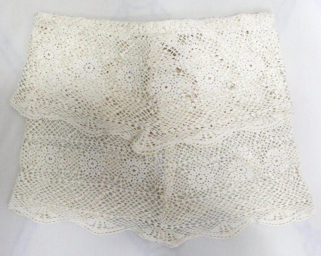 CR1894 UPCYCLED CROCHET MINI SKIRT