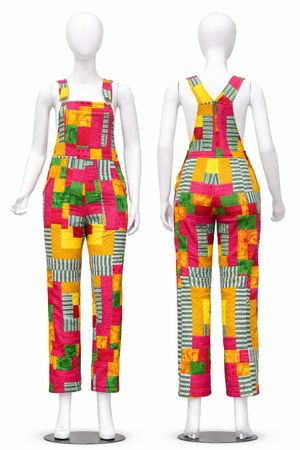 CR2115 Upcycled Patchwork Dungaree