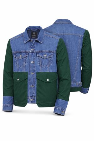 CR2121 Upcycled Dual Tone Utility Jacket