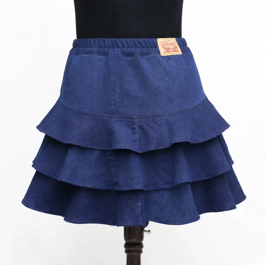 CR1601 Upcycled Denim Co-Ord Set