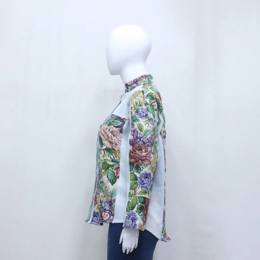 CR969 Upcycled Floral Tapestry Jacket