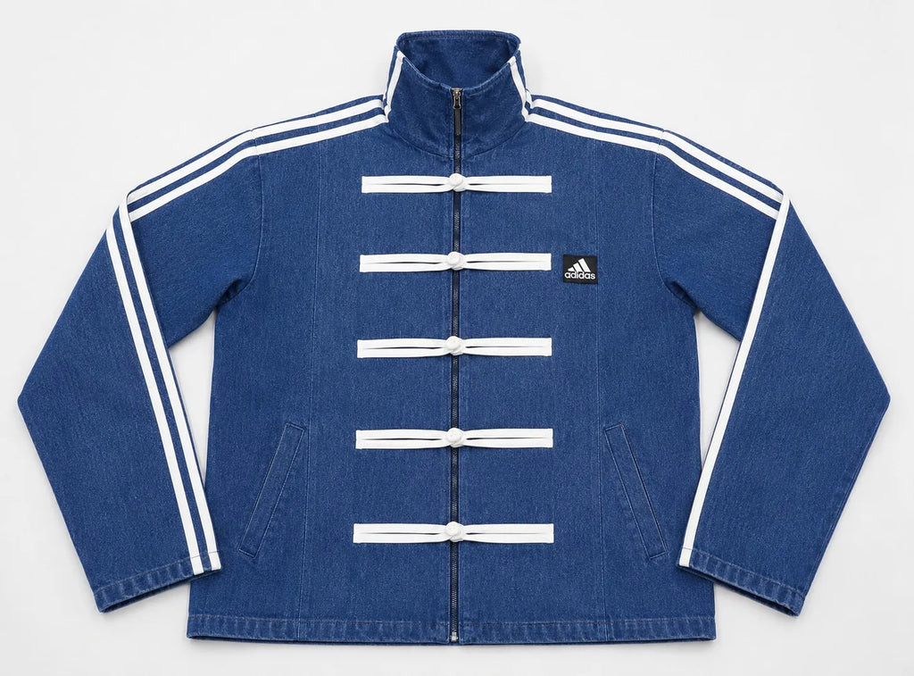 CR1652 UPCYCLED SPORT STRIPE DENIM JACKET