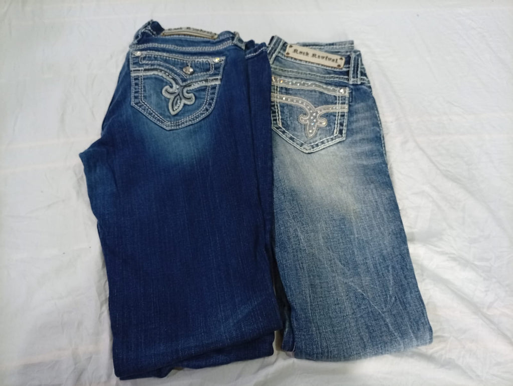 CR10831 Vintage Rock Revival Flare and Straight-Leg Jeans