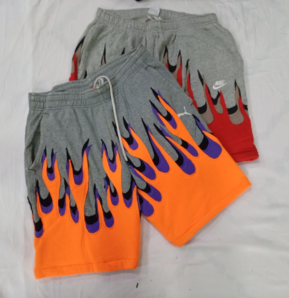 CR9616 Rework Mix Branded Flame Shorts