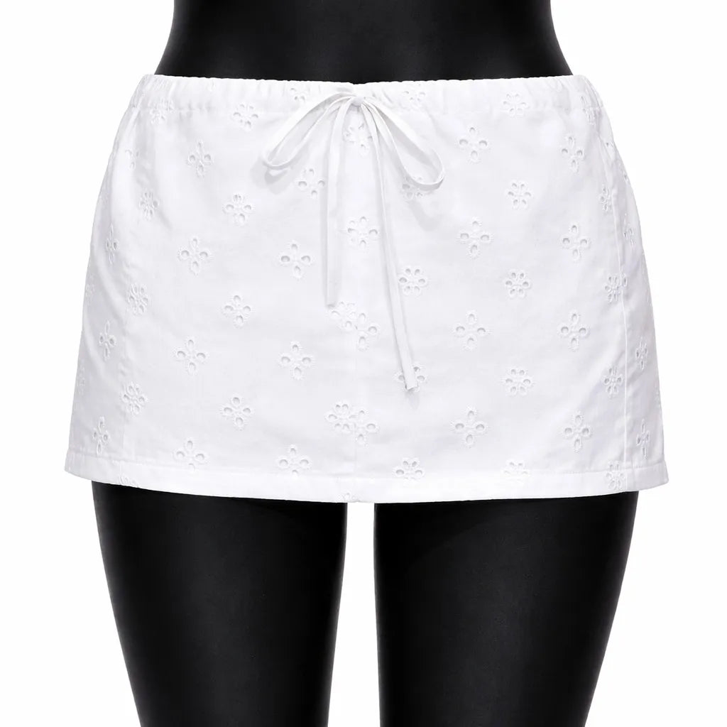 CR1520 Upcycled Wrap Mini Skirt