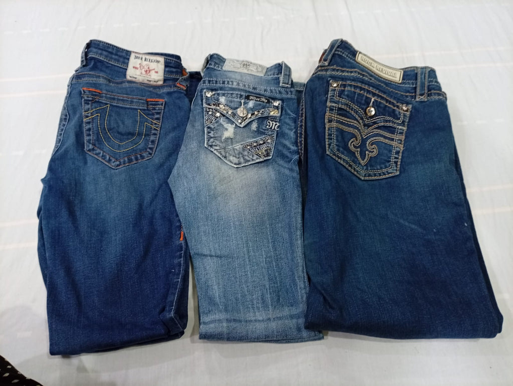 CR10560 Vintage Mix Branded Flare and Straight Jeans