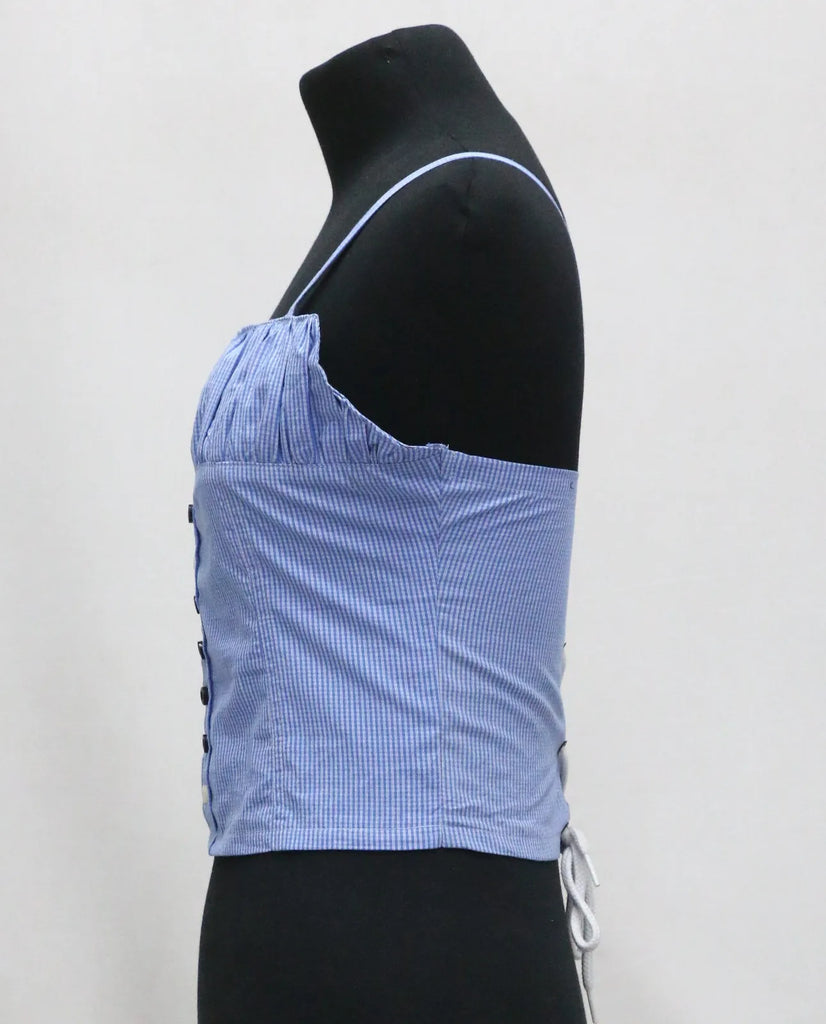 CR1446 Upcycled Corset Top