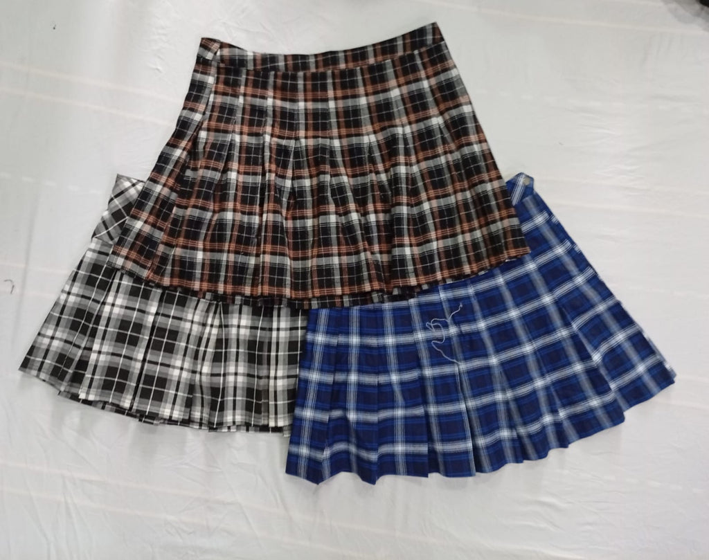 CR10970 Y2K Check Skirts