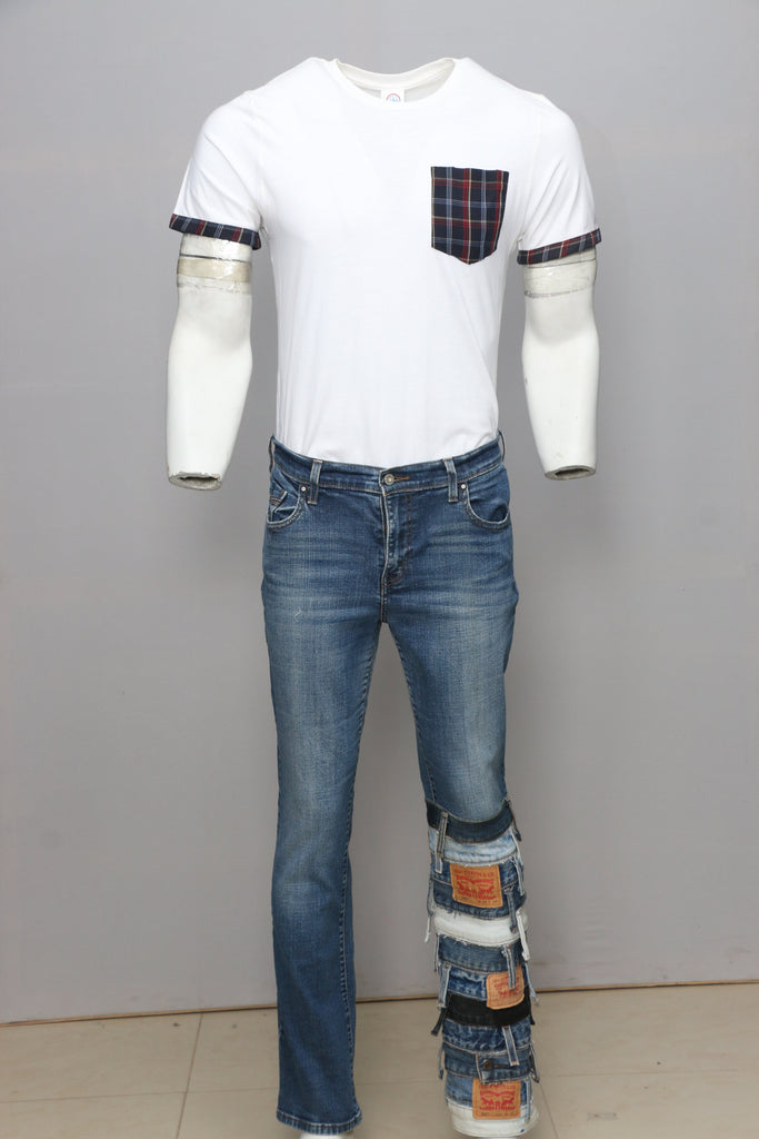 CR062 Reworked Branded Pant and Standard Size Handbag