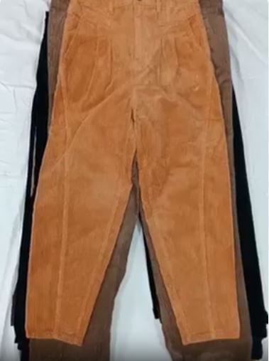 Chunky wide wale corduroy pants