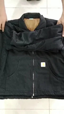 Reworked Carhartt Black Beauty ZIpper Jacket For Men