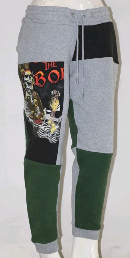 Reworked Sweatpant With Devil Print Panel