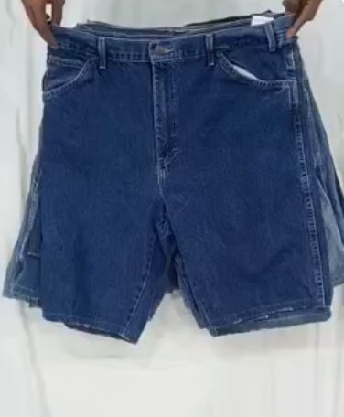 Reworked Dickies Carpenter Denim Shorts