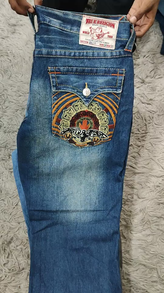 True Religion horseshoe logo jeans