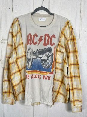 Men Reworked Contemprory Vintage T Shirt With Shirt