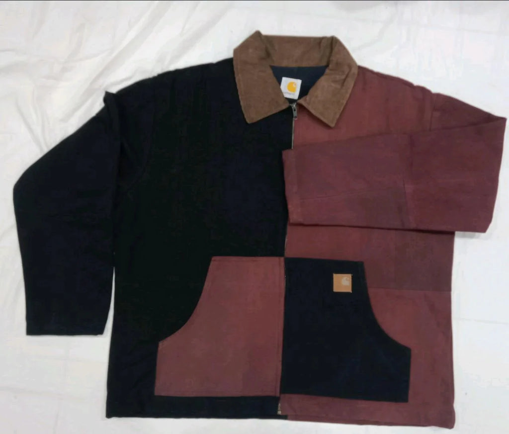 Reworked Carhartt Black Maroon Spring Jacket