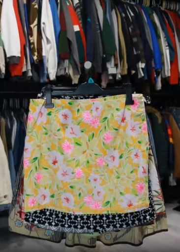 Timless Style Vintage Cotton Printed Skirt