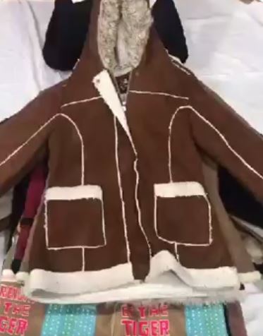 Vintage Y2K Fur Lined Afghan Coat
