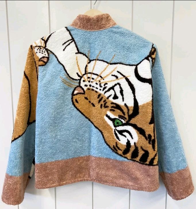 CR993 Reworked Jacket using Printed Towel