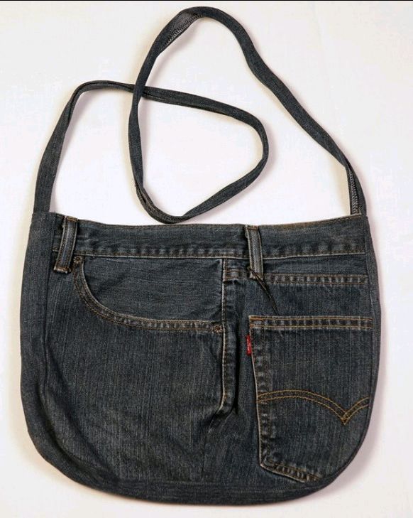 CR1382 Reworked Denim Ladies Handbag