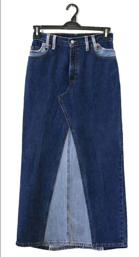 CR09 Ladies Reworked Colourful Denim Skirts