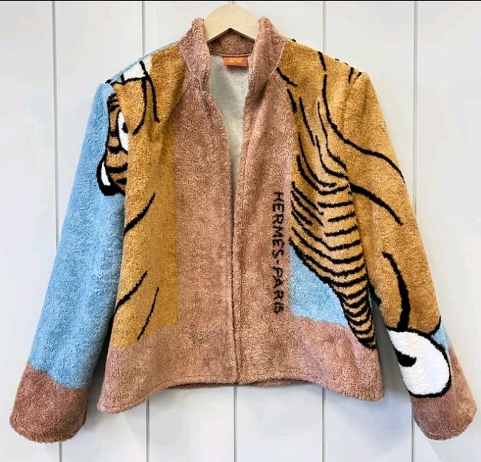 Reworked Jacket using Printed Towel