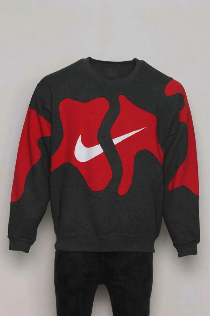 CR44 Reworked Nike Sweatshirt With Red Patches
