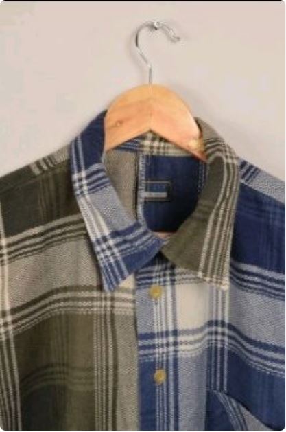 CR287 Men Reworked Double Color Distinction Shirts