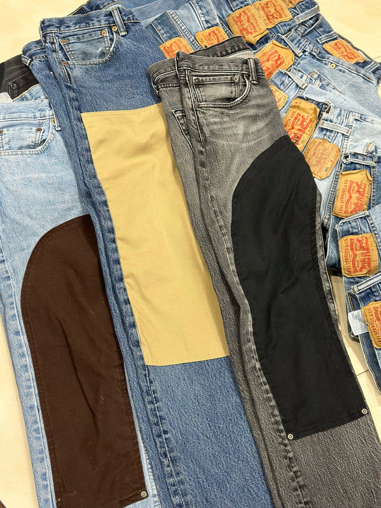 CR043 Reworked Levi's 501 Double Knee